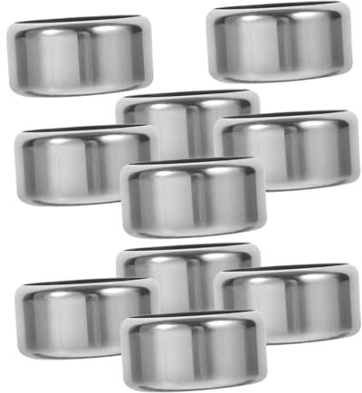 PRETYZOOM 10pcs Stainless Steel Wine Drip Collar Wine Bottle Collar Drip Ring for Pouring