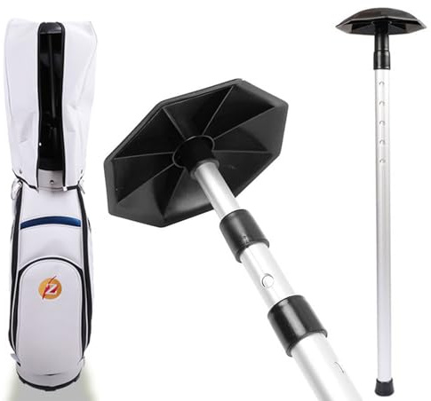 BDHI 1pc Golf Travel Bag Support Rod, Aluminum, Adjustable 4 Section Telescoping, Black, For Adult Golfers Who Travel, Golf Travel Bag Support Rod, Golf