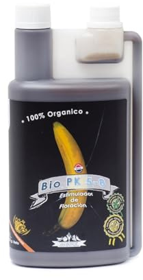 Organischer Flüssigdünger BIO PK 5-8 von BioTabs - 2-5-8 NPK + Meeresalgen & Vitamine - Fördert Blüten & Früchte - 1L