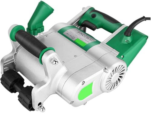 Machine De Découpe De Rainures Murales 1100 W, Rainureuse Électrique, Profondeur De Rainure Réglable, Vitesse De Ralenti 1600 R/MIN, Conception Suspendue, Pour Brique, Sol Et Barres D'armature