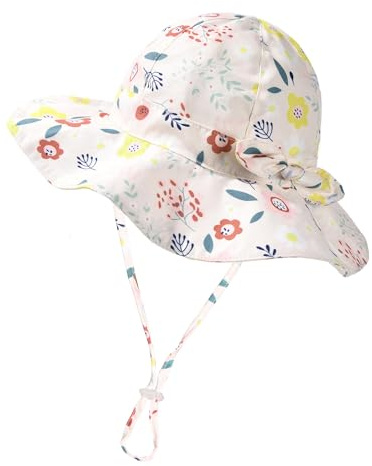 FURTALK Baby Mädchen Baumwolle Bucket Sommerhut UPF 50+ Sonnenhut Kleinkind Kinder Eimer Hut