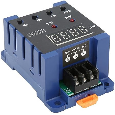 SZC06 AM MENETRO Digital Amperometro 0,3-50A con Allarmi Personalizzabili e Sovraccarico per AC 10-220V (200A)