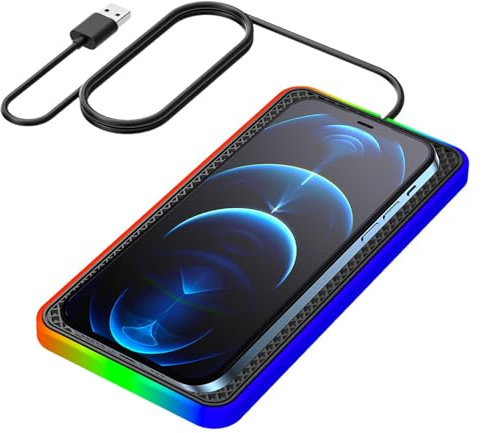 Car Wireless Charger - Non-Slip Charging Mat, Auto Dashboard Pad | Qi-Enabled Phone Charger, Fast Charging for Smartphones, Secure Anti-Slip, Compatibility, Convenient Power Solution
