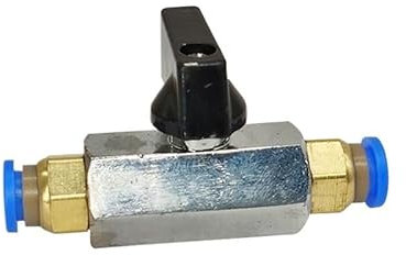 Pneumatic mini Ball Valve Quick Fitting 4mm 6mm 8mm 10mm 12mm Hose Air Compressor Water Gas Oil Shut Flow Control Connector(Tan,12mm)