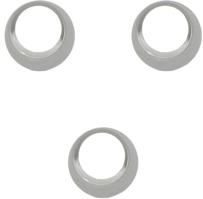 PVC Solvent Weld Reducer Pipe Fitting, 50mm x 40mm, Grey, 3-Pack
