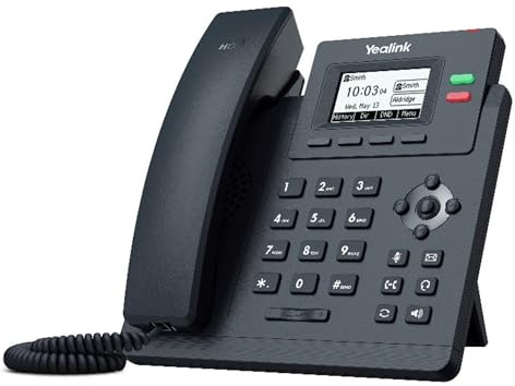 Yealink SIP T31G Entry Level HD Gigabit IP Corded Phone with Extra Large Graphical Pixel Backlit LCD Display (132 x 64) - Black (Renewed)