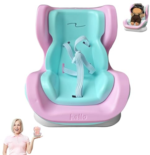 Seggiolino Auto per Bambole, Auto Sedile per Bambole di Peluche, Seggiolino Di Sicurezza Per Bambola, Mini Doll Seggiolino Auto, Sedile bambola auto, per Esporre Bambole da 10-17cm