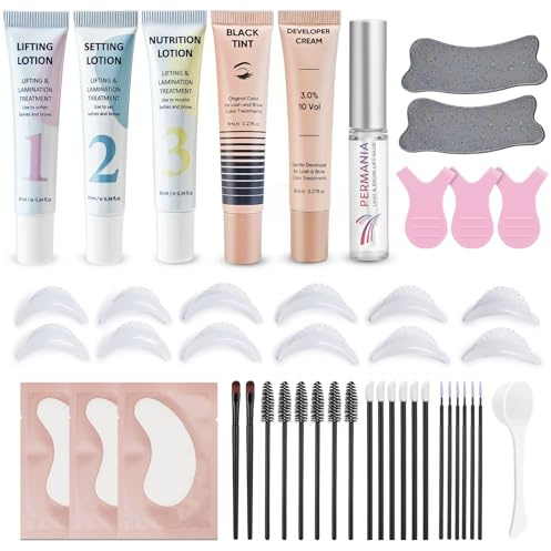 PERMANIA Lash Lift and Tint Kit, Eyelash Perm and Black Kit