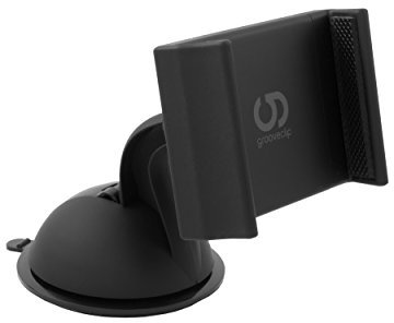 grooveclip Dash Slider | KFZ-Halterung mit Power-Gel-Pad Saugnapf – bombenfest! | Perfekt für Windschutzscheibe oder Armaturenbrett | mit Slider-Technologie Halterung | für Smartphone, Navi, GPS ...