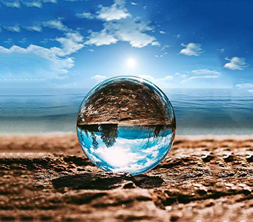 Photograph Lens Crystal Ball with Pouch, K9 Crystal Suncatchers Ball with Microfiber Pouch, Decorative and Photography Accessory (60mm with Pouch)