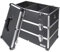 HMF 14661-02 Alu Werkzeugkoffer leer, 3 Etagen, 44 x 45 x 24 cm, schwarz