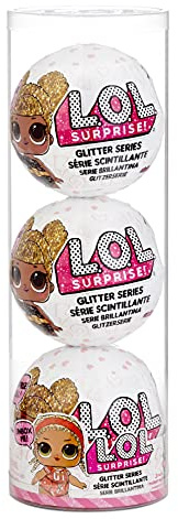 L.O.L. Surprise! LOL Surprise Glitter Paquete Exclusivo de 3 muñecas, Serie 1, Surtido - con más de 20 sorpresas Que Incluyen Outfit, Accesorios y más - para coleccionar - Edad: 4+ años