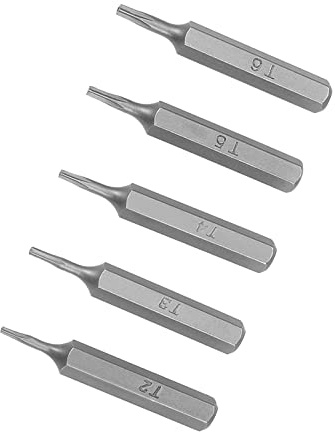 Kozelo Torx Bit Set - [1.1 x H5/32 x T2 T3 T4 T5 T6] Sechskant Schaft Schraube Treiber Stapelkopf für Steckdose Schraubendreher Handgriff Nutzung