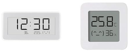 Xiaomi Temperatur und Humidity Monitor Pro & Mi Temperatur-und Feuchtigkeitsmonitor 2, Kunststoff, Weiß, 43 mm