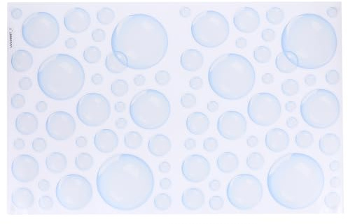 Autocollant Mural Bulle Thème Océan Pour Décoration De Salon Sticker Adhésif Résistant Pour Chambre Et Salle De Bain