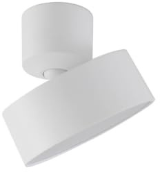 Lindby LED Ceiling Light Nivoria (Modern) in White Made of Aluminium for e.g. Living Room & Dining (1 Light Source,) from floodlight, Spotlight