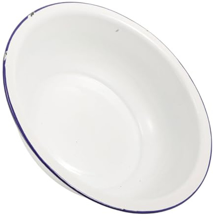 Alipis Bañera Grande para Remojar los Pies de Esmalte Blanco Diseño Vintage, Multifuncional y Fácil de Limpiar para Uso en Casa y Cuidado Personal
