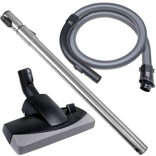 PRIMEBAG Bodendüse Grau passend für Miele Cat Dog 5000 Ecoline S5 Comfort | Gala Grande Edition S5481 S5000, Schlauch Griff Rohr