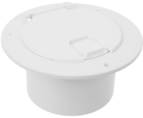 CHILDWEET Sportello Passacavo Elettrico Rotondo in ABS Bianco per Cavo