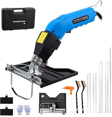 Yapasopu 200W 2 IN 1 coltello elettrico taglia polistirolo Temperatura regolabile 0-600℃ taglia polistirolo a filo caldo Larghezza scanalatura regolabile 16 cm per DIY