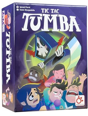 Mercurio - Tic TAC Tumba | Juego de Mesa de Roles Ocultos | Sobrevive en la Mansión de la Muerte | 9 Personajes + 12 Losetas + Cartas y Puertas | Juego de Suspense y Estrategia para Adultos y Jóvenes