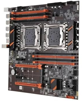 Placa Base X99 de Doble CPU LGA 2011 con procesador Xeon E5 2680 V4, 64 GB (4 x 16 GB) de Memoria DDR4 de 2133 MHz ECC REG