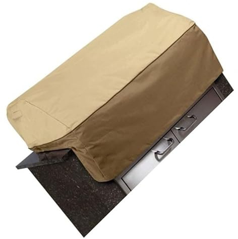 FUANA Grillabdeckung für den Außenbereich, 420D/600D, Oxford-Stoff für Wetterschutz, Beige Kaffee, 81 x 66 x 61 cm oder 94 x 68,5 x 61 cm, 420D: 81 x 66 x 61 cm