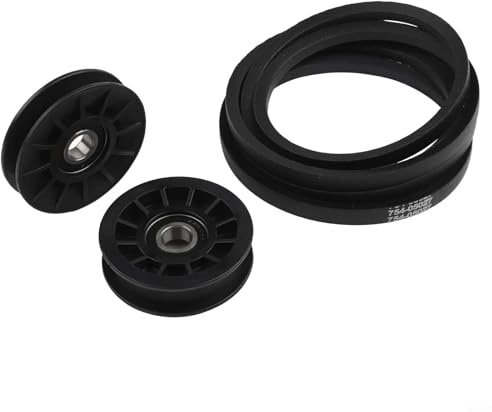 Shophubio Rasentraktor Umlenkrolle Set - V-Typ Spannrolle, flache Spannrolle und Traktor-Antriebsriemen für Cadet & für Handwerker Mäher, kompatibel mit: