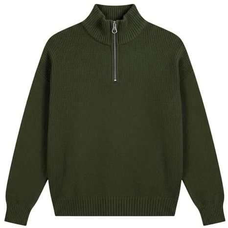 Halv dragkedja tröja herr sweatshirt herr med dragkedja mjuk | Vintertröja med herrtröja elegant arbetströja mjuk tröja herr enfärgad fleecetröja