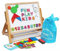 Toys of Wood Oxford TOWO Lavagnetta con Cavalletto per Bambini - Lavagna Magnetica Pieghevole con Lettere, Forme, Numeri Magnetici e Rotolo di Carta da Dipingere - Ideale per Bambini