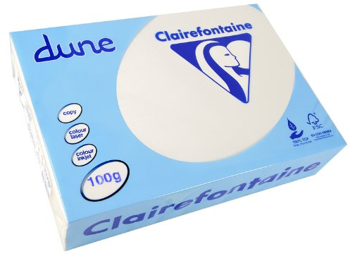 Clairefontaine Kopierpapier 500 Blatt Dune 100 g A4 210 x 297 mm FSC zertifiziert/TCF weiß