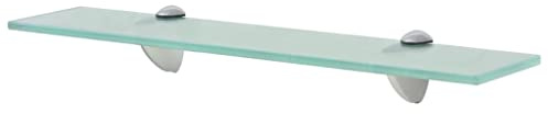 vidaXL Wand Regal Glasregal Glasboden Glasablage Badregal Glas 50x10 cm 8 mm