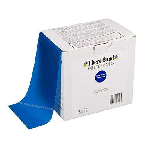 THERABAND Resistance Band Latex Roll - Stretchbänder für Übung & Professionelle Physio, Übungsband für Reha, Pilates, Training & Mobilitätsregeneration - 50 Yard Rolle