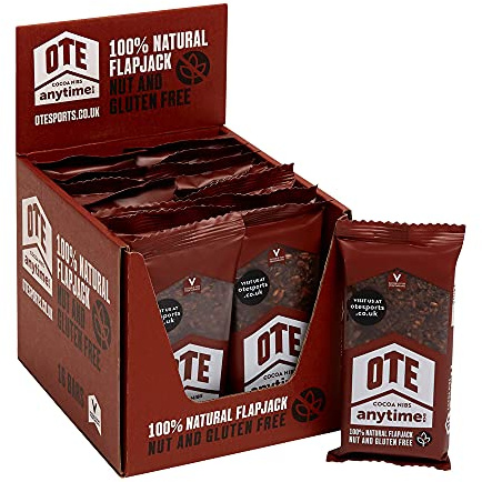OTE Anytime Bars - Energy Bars for Cycling - Cycling Nutrition Bars - Nut Free Snacks for Running - Endurance Flapjack Bars - Box of 16 x 62g
