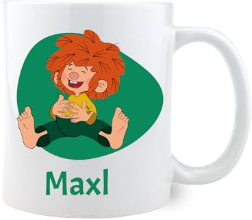 PUMUCKL Bavariashop Kaffee-Tasse mit Wunschname | Tasse mit Namen selbst gestalten | Individuelles Geschenk