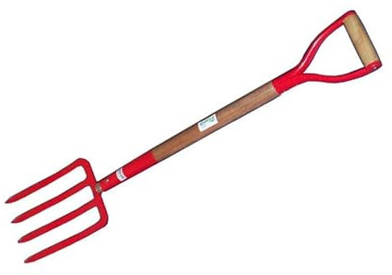 Pluvia jardin horca cavar 4 puas m-madera anilla f104y