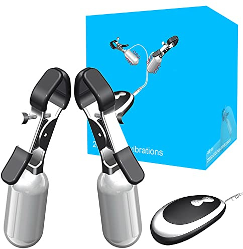 Nippel Vibrator Brust Massage Sexspielzeug Für Frauen Mit Fernbedienung, 20 Frequenz Vibrierende Nippelklemmen Klitoris Clip Brust Stimulation Weibliches Verstellbare Edelstahl Erotik Sex Toy