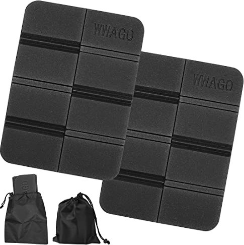 2er Thermo Sitzkissen Outdoor Faltbar, Faltbares Sitzkissen Outdoor, Sitzunterlage Outdoor Kinder Wasserdicht, Thermo Sitzkissen mit Tragetasche, Wander Jagd Zubehör Garten Stadion Hunting Camping