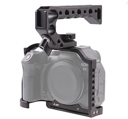 Cage R7 Hersmay en aluminium poignée supérieure vlogging tournage filmmaking Rig stabilisateur support 1/4 enregistrement 3/8