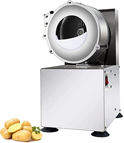 LMEIL Trituradora eléctrica de Verduras de 180 W, cortadora de Frutas Comercial de 75 KG/H, máquina cortadora Profesional para Frutas y Verduras, cortadora Comercial de Zanahoria y Jengibre