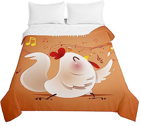 Odot Colcha Bouti de Verano, 3D Pastos Estampado Suave Microfibra Multiusos Cubrecama Lavable Acolchada Edredón Manta para Cama de Infantil Individual Matrimonio (180x220cm,Dibujos Animados)