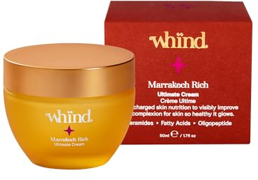 whind Marrakech Rich Day & Night Cream for Skin Barrier Repair – Face Moisturizer with Ceramides & Oligopeptides for Smoother, Firmer & Brighter Skin – Hydrating Facial Moisturizer – 50ml