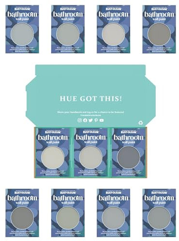 Rust-Oleum Bathroom Wall Paint in Matt Finish - Dusky Greys Tester Box