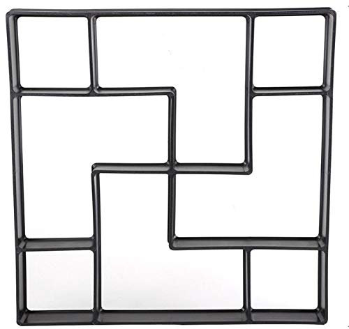 Pflasterformen für Beton Manuell Pflaster Cement Brick Betonformen DIY Kunststoff-Pfad-Hersteller-Form Garten Stone Road Mold Garten Dekoration (Color : J 400x400mm)