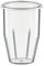 Bicchiere in policarbonato trasparente ricambio accessorio per frullatore frullino sbattitore da banco frappè mixer Sirio Sirman professionale 550 ml h 15 cm