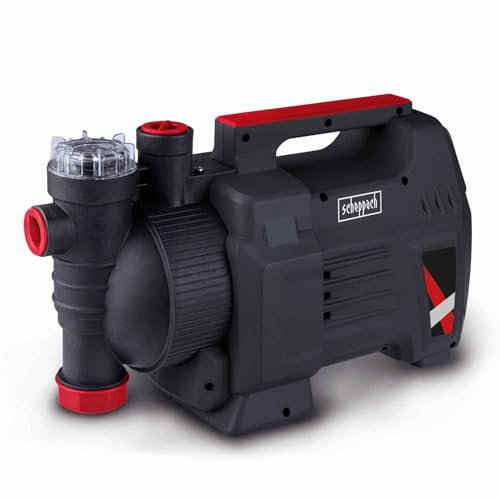 Scheppach Pompe à eau domestique GP1100JET LCD 1000W