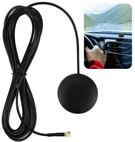 Antenne Dab pour Voiture avec Connecteur SMB, Compatible avec Alpine, Pioneer, JVC, Kenwood, Pure – Antenne Radio Numérique de 3 Mètres, Extension pour Véhicules, Réception Haute Qualité