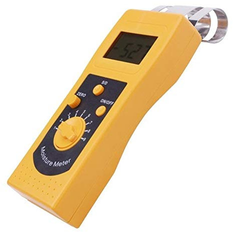 Humidimètre portable, DM200P papier numérique hygromètre Testeur 0-50% Papiers hygromètre portable hygromètre pour le bois, le bois de chauffage, le bois de charpente, les briques
