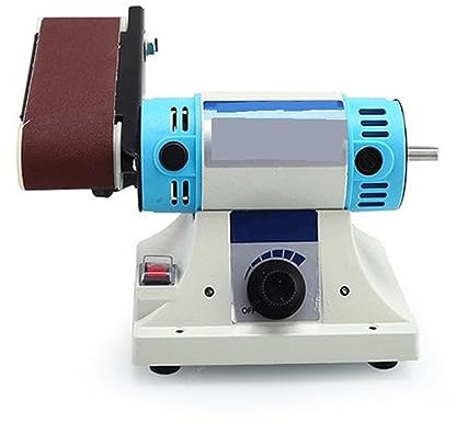 Smerigliatrice da banco, levigatrice a nastro, 350 * 50mm Levigatrice a nastro Multi-funzione Metallo Giada Macchina for incidere Tavolo Rettificatrice Lucidatrice Lavorazione del legno per affilare