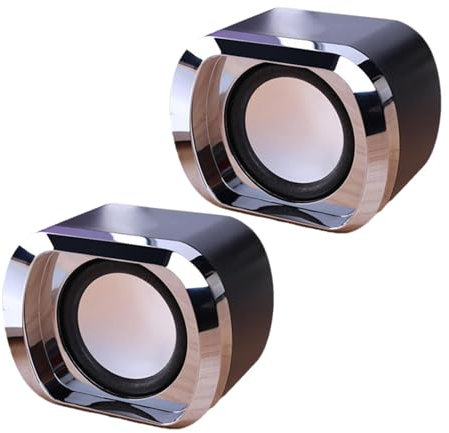 Enceinte stéréo alimentée par USB, haut-parleurs d'ordinateur de bureau - Haut-parleur multimédia avec charge USB | Haut-parleur USB avec polyvalence multimédia et qualité sonore claire